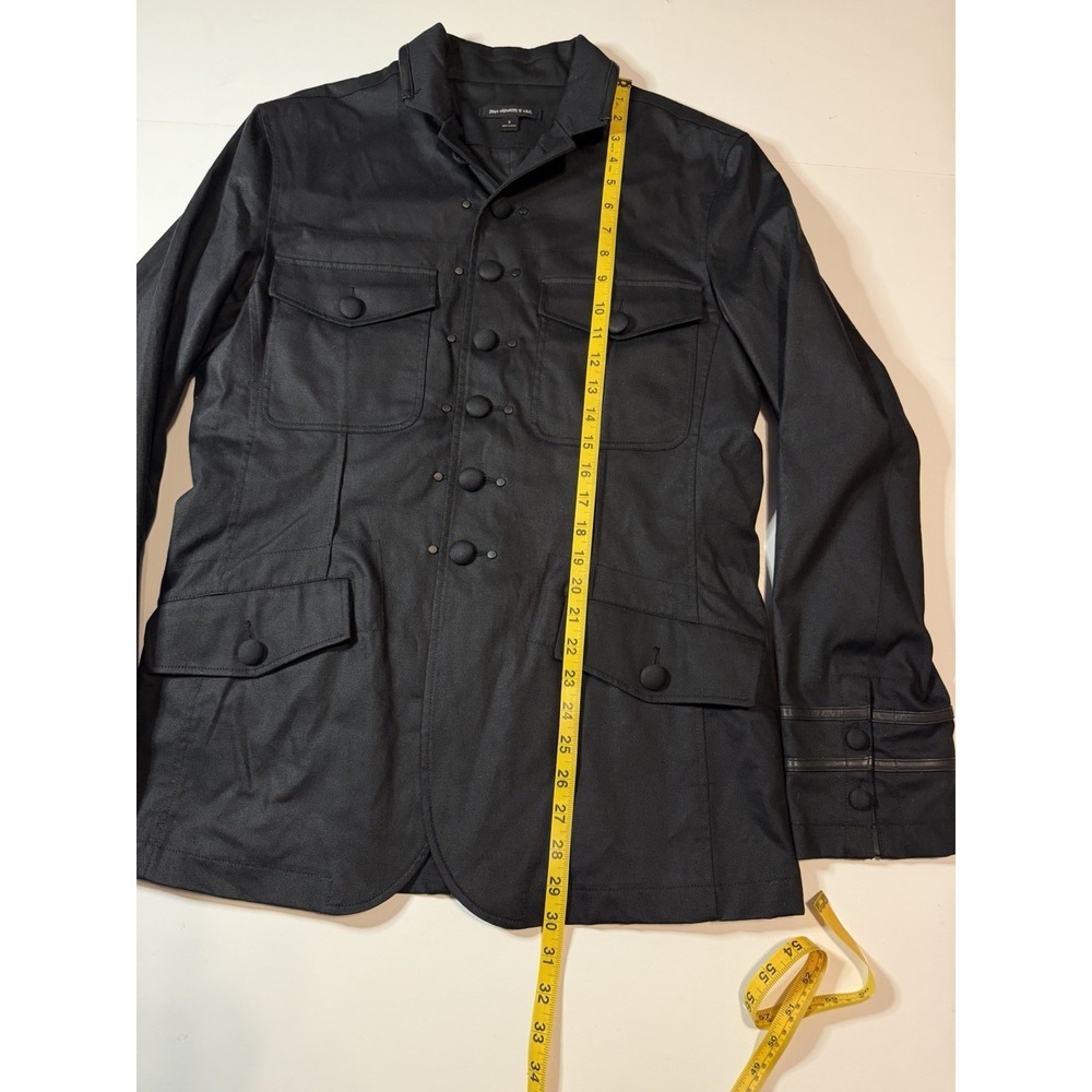 NWOT John Varvatos Multi-Button Black Military Utility Officer Jacket Sz Small - Picture 10 of 10